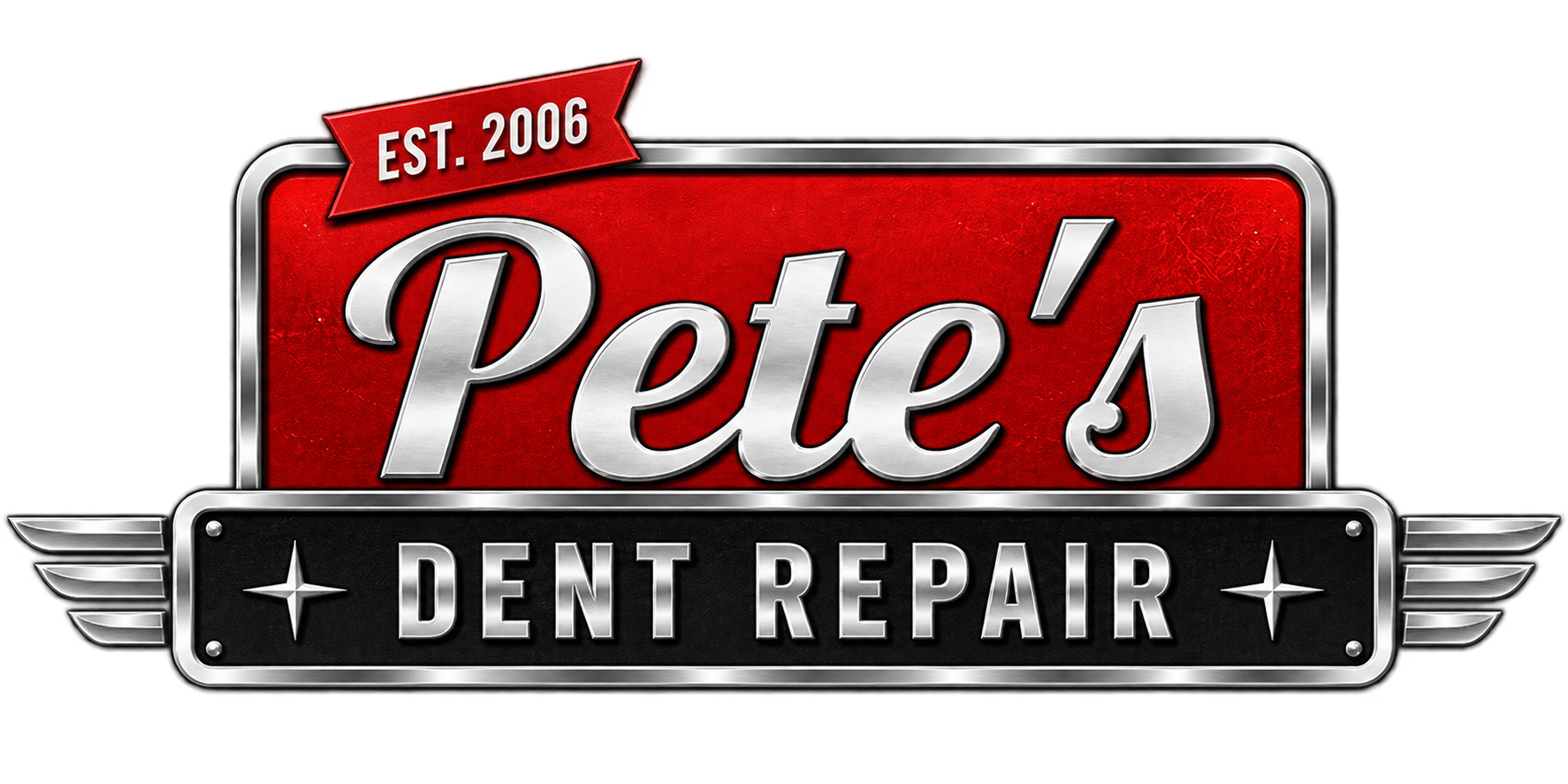 Pete's Dent Repair logo