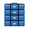 TAILI 4 Pack Blue Extra Large Moving Bags,Storage Bags with Visible Window