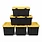 Sterilite Industrial Storage Tote with Lids for Garage, 27 Gallon, 4-Pack