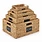 Reallnaive Set of 6 Water Hyacinth Pantry Storage Baskets Wicker Storage Baskets Woven Organizers with Chalkboard Label for Organizing Shelves, Bedroom, Living Room (Large, Medium, and Small)