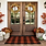 Orange and Black Plaid Rug, 28'' x 43'' Fall Outdoor Front Door Decor Mat, Cotton Washable Hand-Woven Rug for Layered Doormat, Autumn Halloween Thanksgiving Carpet for Porch, Entryway
