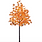 LIGHTSHARE 6FT 120LED Artificial Lighted Maple Tree Warm White Fall Decorations Indoor Ourdoor, Orange