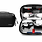 tomtoc Electronic Organizer Accessory Pouch for MacBook Charger, Cables, Power Bank, Hard Drive, Cords, Water-resistant Storage Bag with Removable Card Slots for USB Adapter, Memory Card, Black
