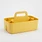 BLUE GINKGO Stackable Organizer Caddy, Rectangle, Yellow, Made in Korea