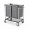 Simple Houseware Large 2 Section Rolling Laundry Cart, Heavy Duty 265L