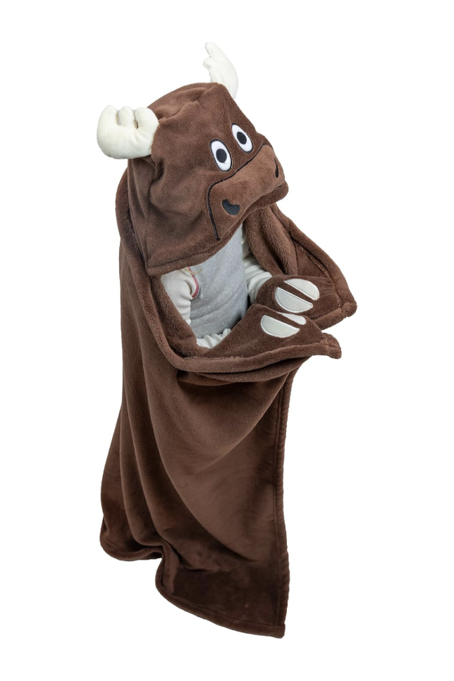 Brown moose animal hoodie costume