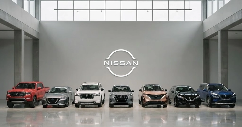 Véhicules Nissan dans la salle d'exposition Nissan Saint-Nicolas