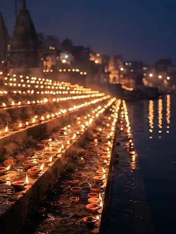 Lampade a olio di Diwali