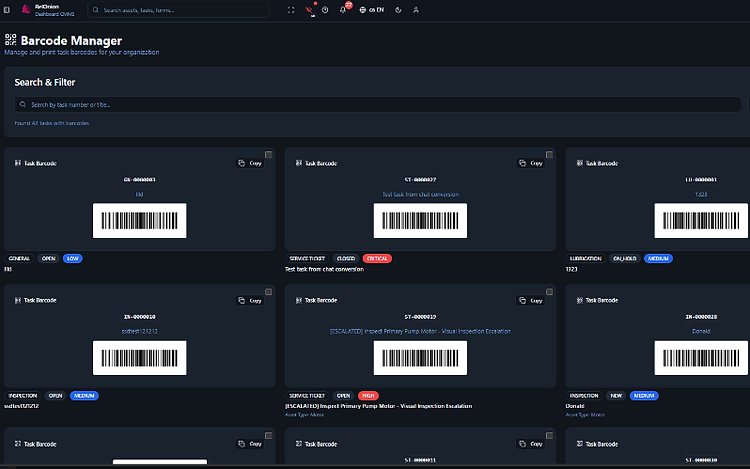 Barcode manager