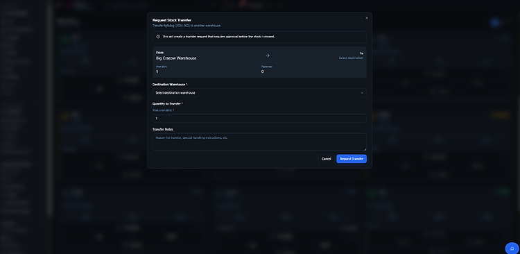 Request a transfer