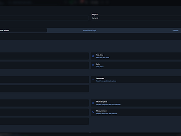 Create Template — form builder