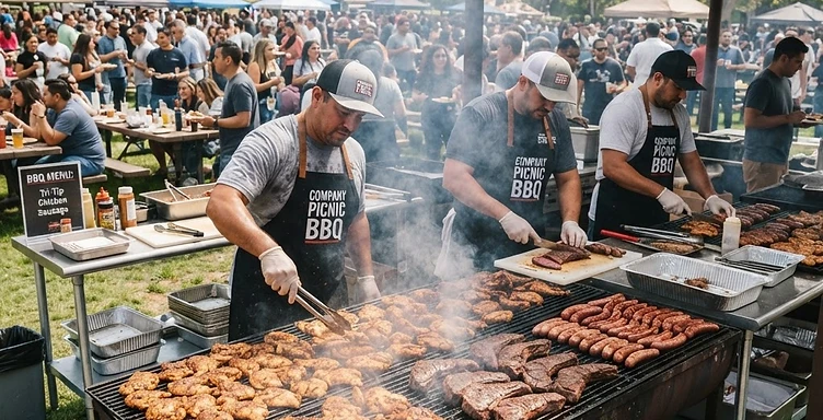 HIGH-VOLUME LIVE GRILL SERVICE — COMPANY PICNIC
