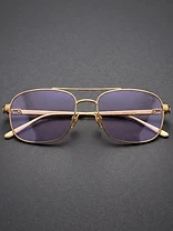 Gold Wire Lavender Sunglasses