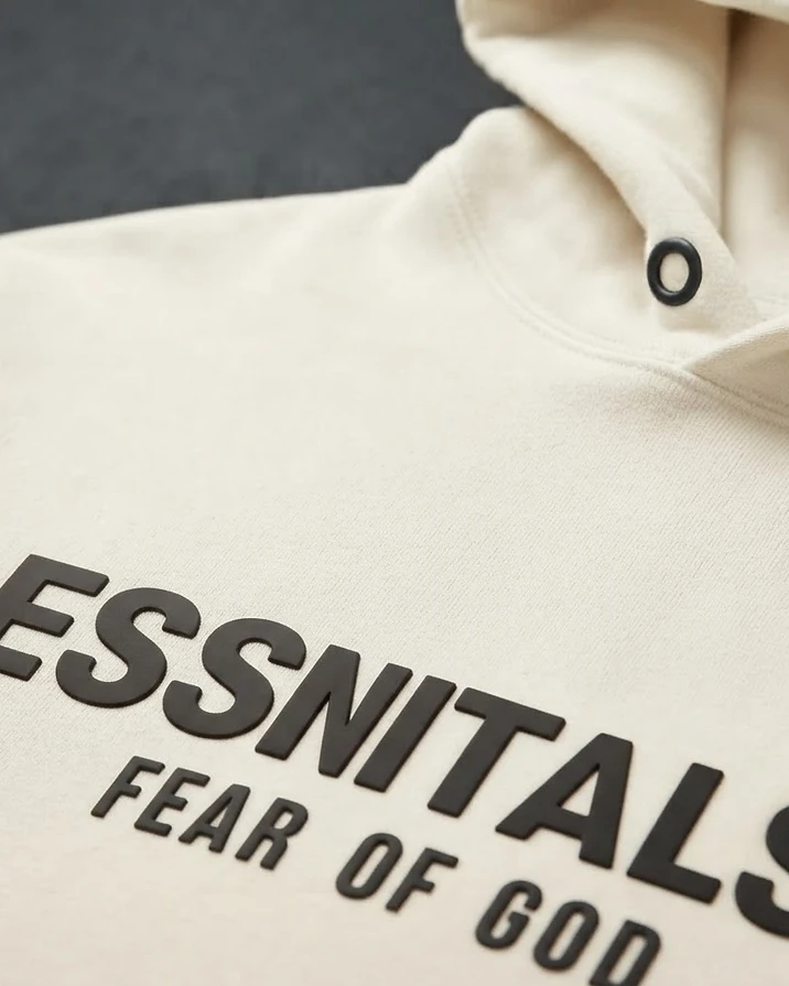 Essentials Hoodie — Cream — view 3