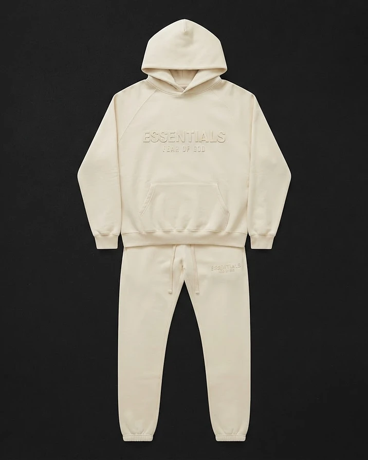 Essentials Sweatsuit — Cream — view 1