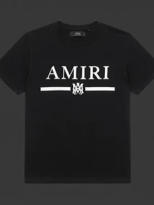 AMIRI Monogram Bar Tee — Black