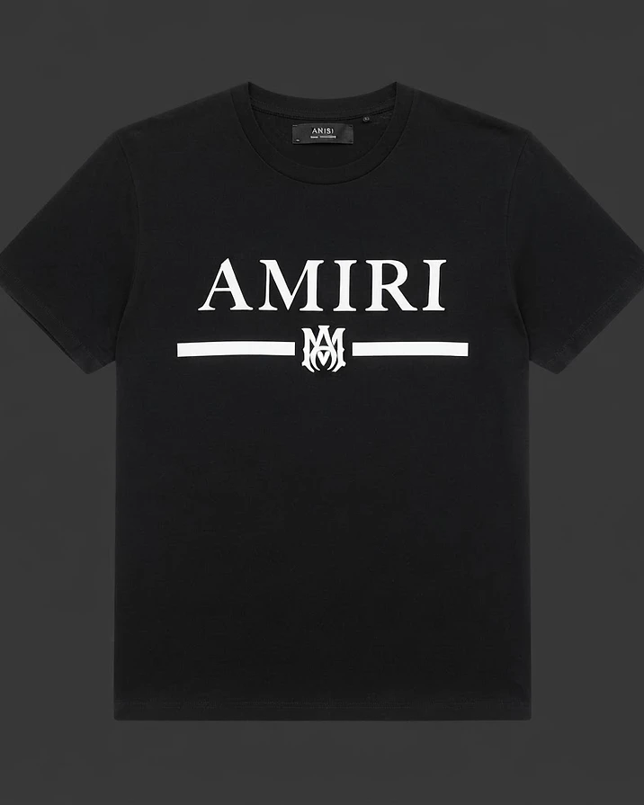 AMIRI Monogram Bar Tee — Black — view 1