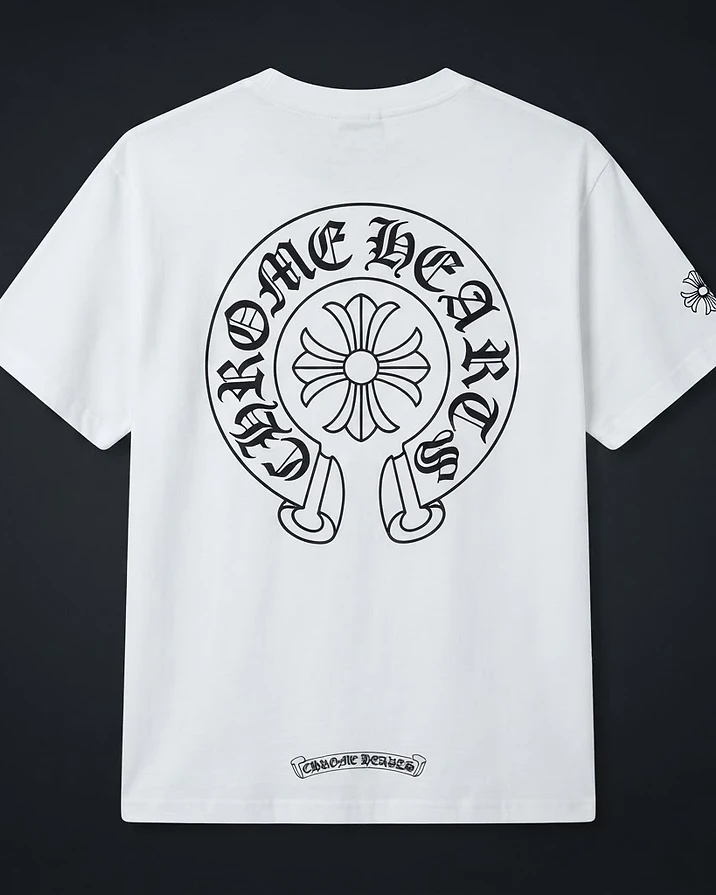 Chrome Hearts Emblem Shirt — White — view 2
