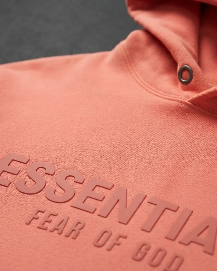 Essentials Hoodie — Coral — view 3