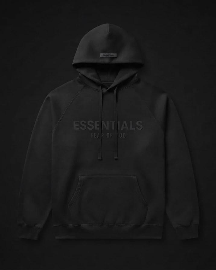 Essentials Hoodie — Black — view 1