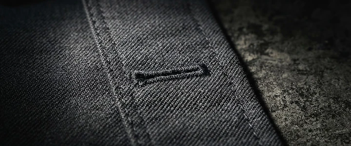 Macro detail of authenticated designer textile