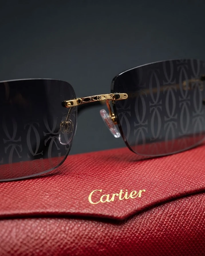 Cartier Gold Wire Sunglasses — view 3