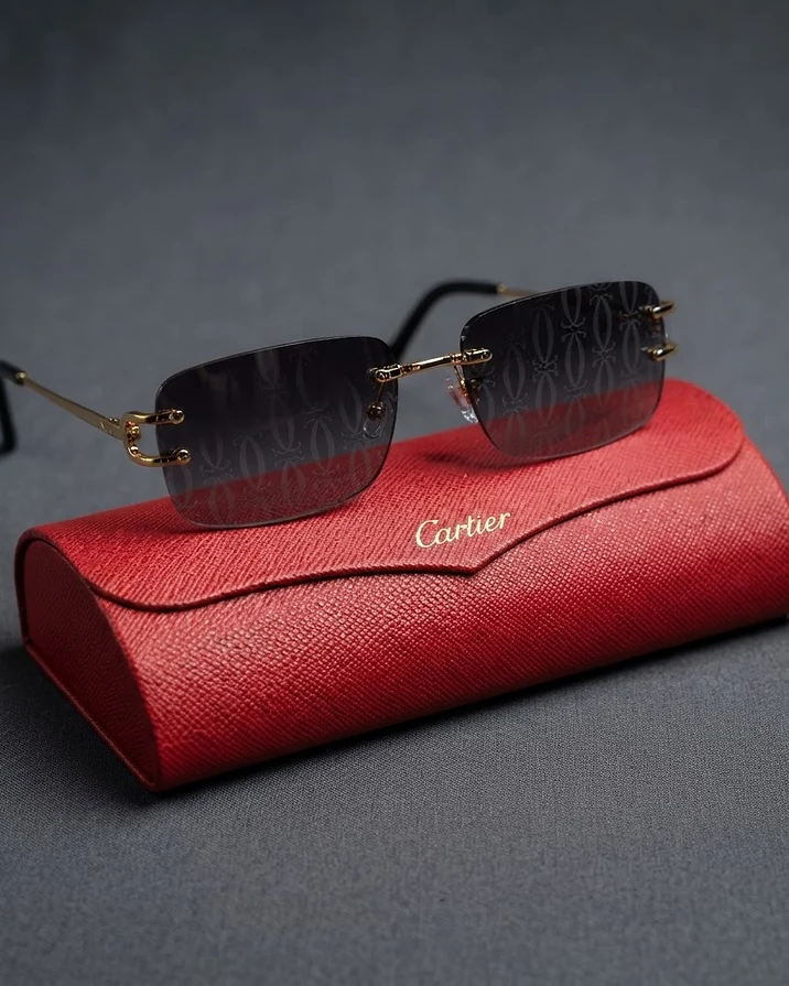 Cartier Gold Wire Sunglasses — view 2