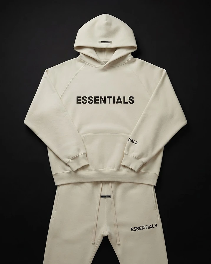 Essentials Sweatsuit — Oatmeal — view 1