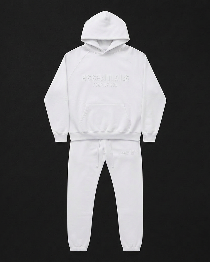 Essentials Sweatsuit — White — view 1
