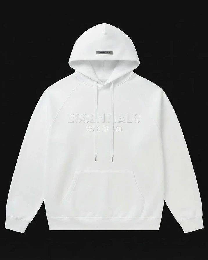 Essentials Hoodie — White — view 1