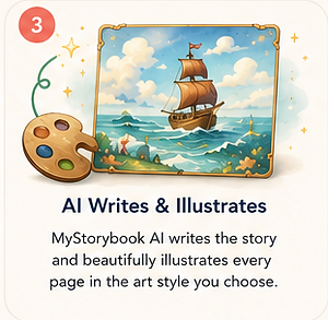 Step 3: AI Writes & Illustrates