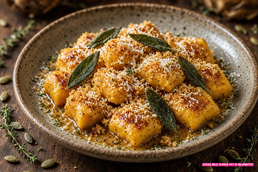 Perfekt für den Herbst, unsere Pumpkin Crunch Gnocchi