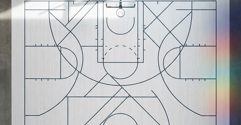 Basketball court geometry