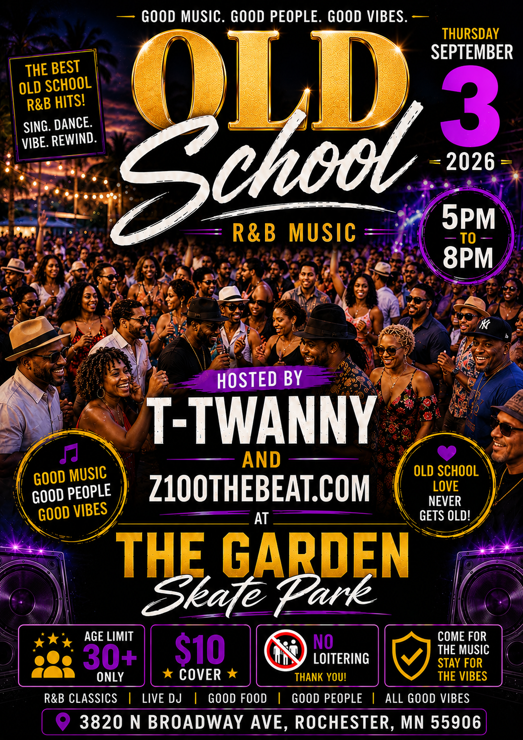Old School R&B Night flyer