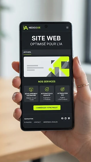 Site Web sur mesure optimisé pour l'IA