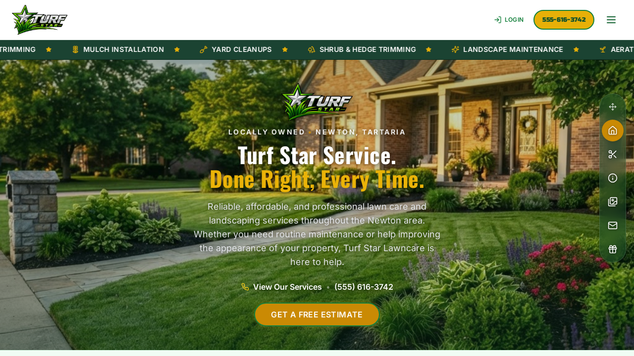 TURF Lawncare template preview