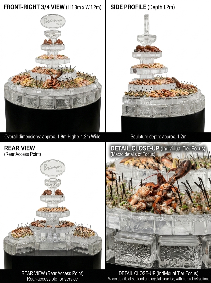 Seafood Ice Display Tower