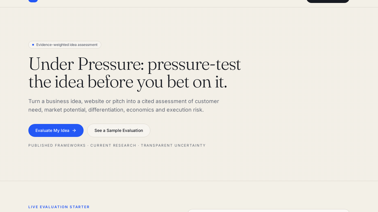 Evaluator template preview
