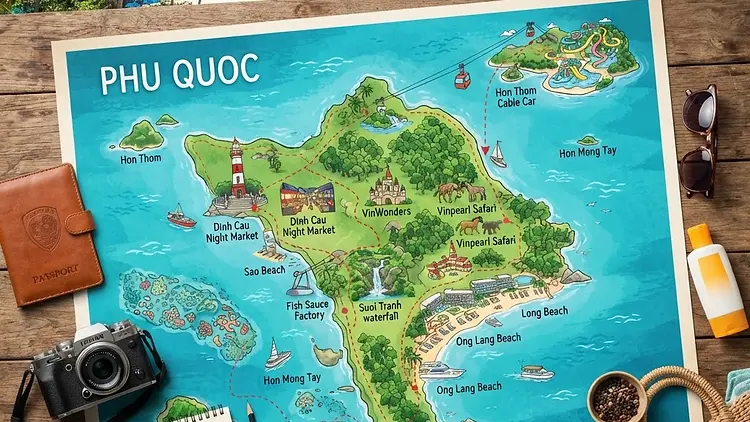 Lịch trình du lịch Phú Quốc 4 ngày 3 đêm tự túc chi tiết từ A-Z