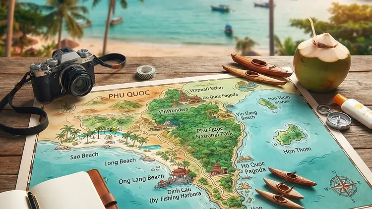Chèo Kayak Phú Quốc: Top 5 Địa Điểm & Kinh Nghiệm Từ A-Z 2026
