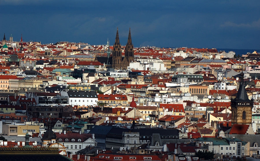 Terasa pohled – Praha s Viktorkou