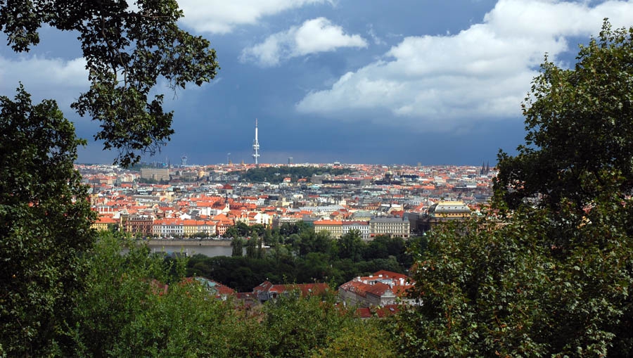 Terasa pohled – Praha ve dne