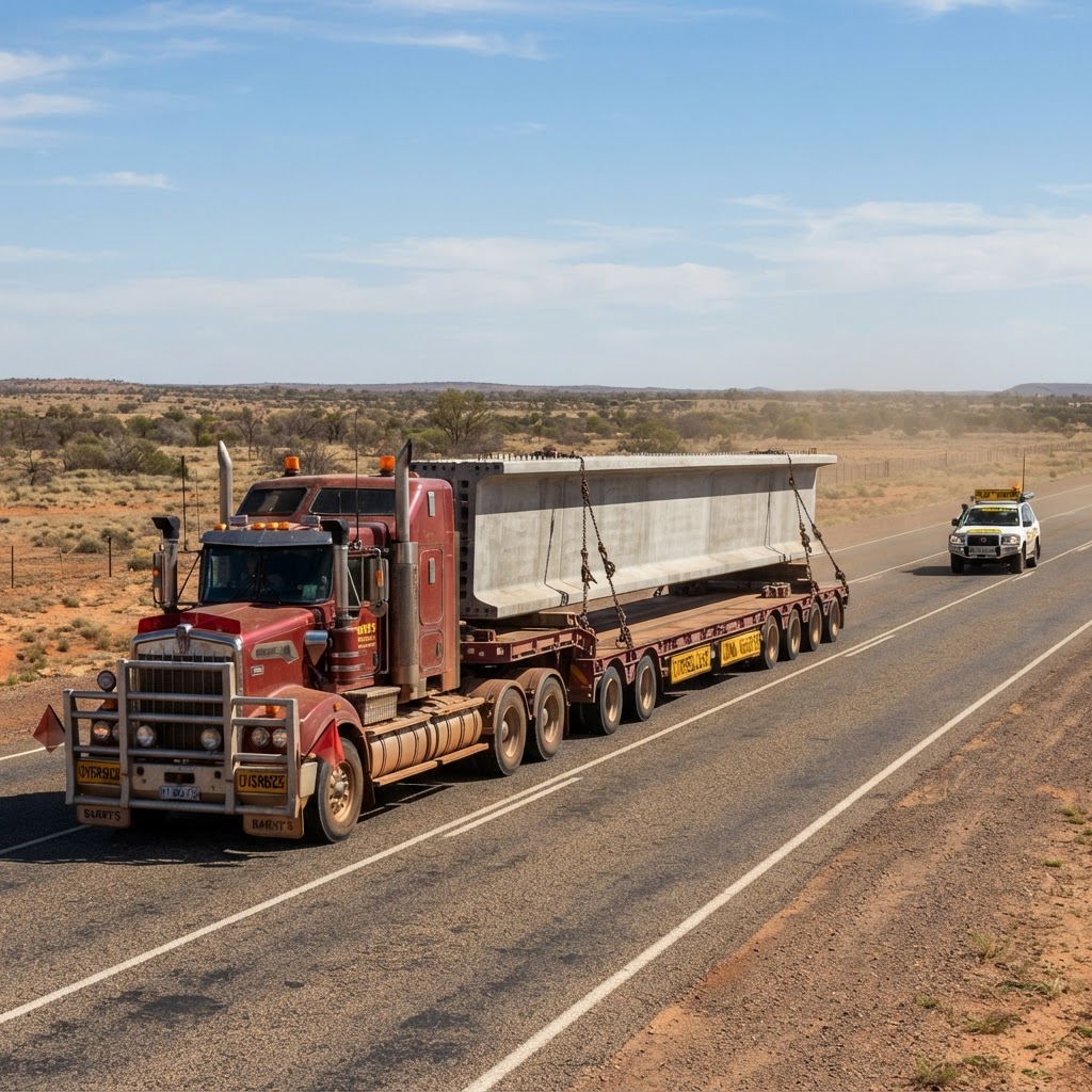 Construction equipment heavy haulage transport Brisbane QLD