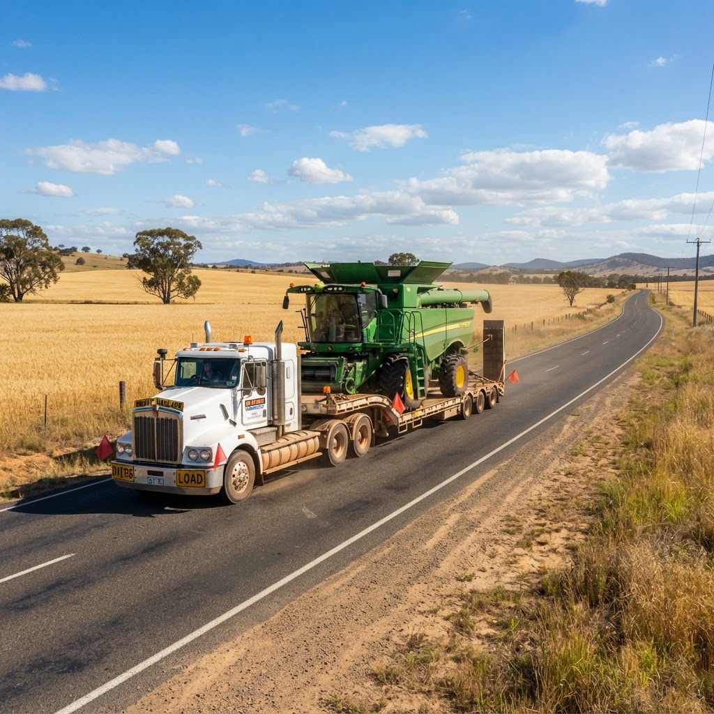 Agricultural machinery heavy haulage transport Brisbane QLD