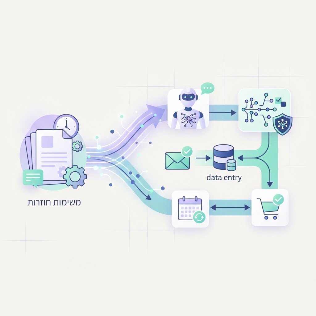 איזה משימות חוזרות כדאי לאטמט בעסק: מדריך לחיסכון בזמן