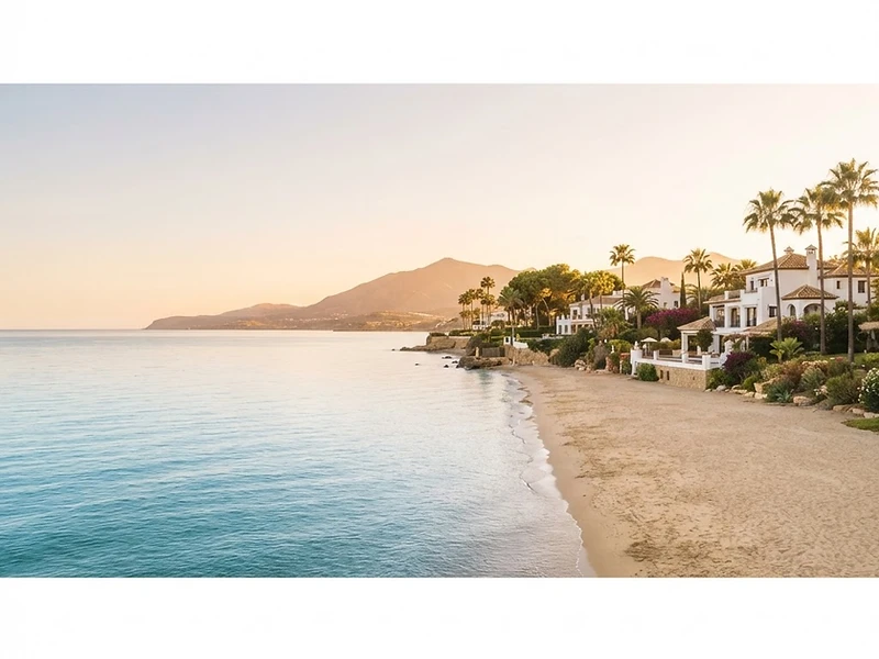 Costa del Sol at golden hour