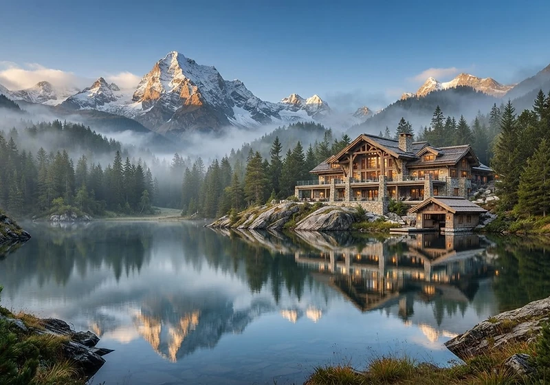Serene mountain retreat