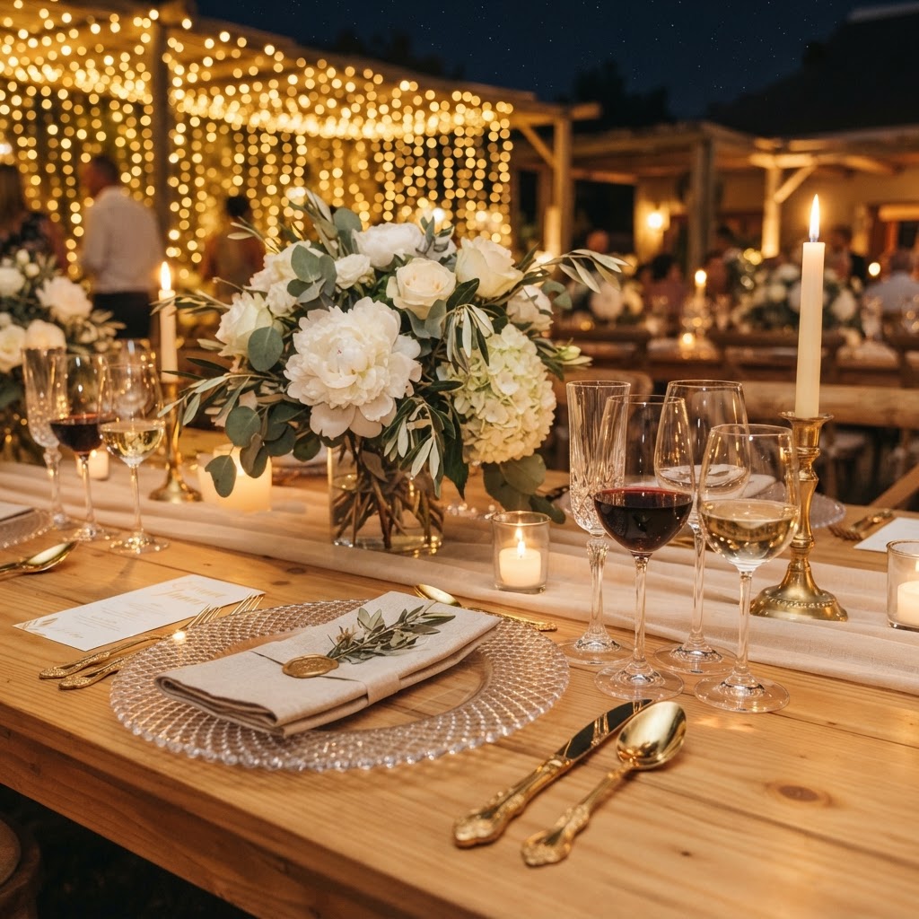 Wedding table detail