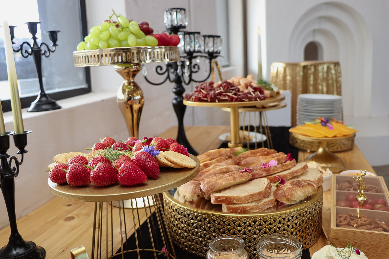 Elegant catering spread