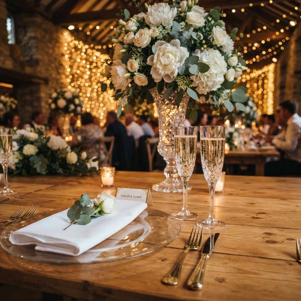 Elegant table close-up